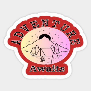 Summer Adventure Awaits Sticker